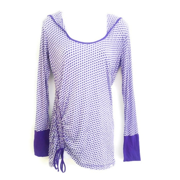 Prana Tops - NEW prAna Hoodie Sweatshirt Burnout Knit Polka Dot S